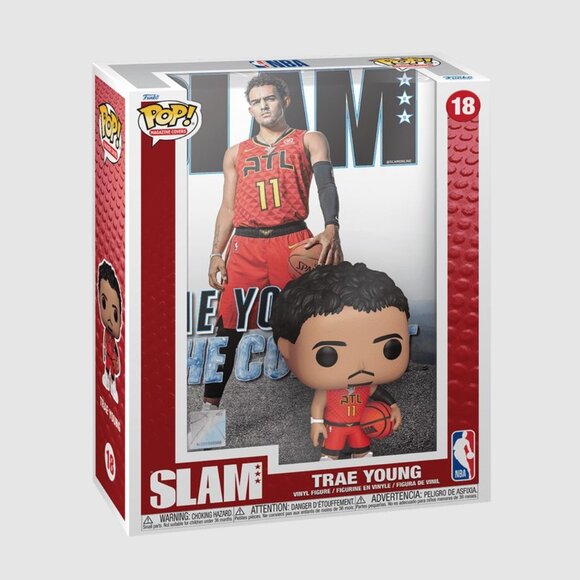 NEW Slam Magazine Cover NBA Atlanta Hawks Trae Young Funko Pop Figure #18 - Picture 2 of 12
